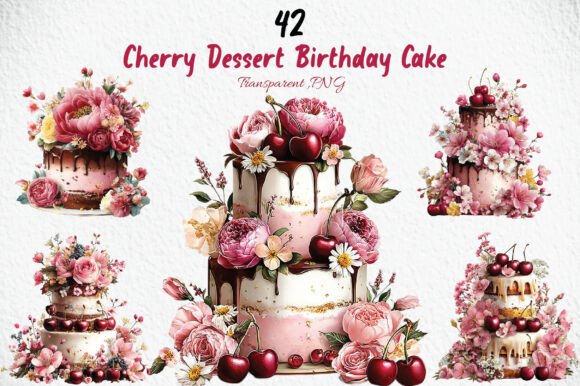 Download Cherry Dessert Birthday Cake Clipart PNG - Birthday cake Collection