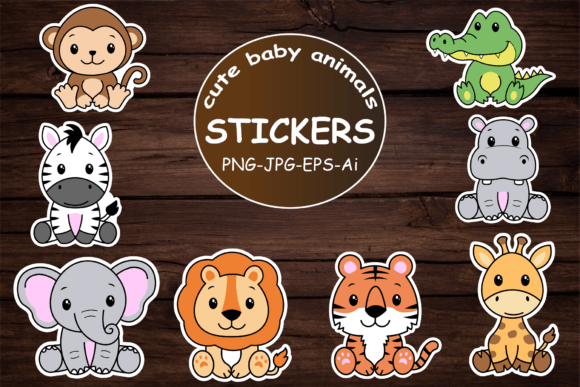 Download Cute Baby Animals Stickers - Sticker Collection