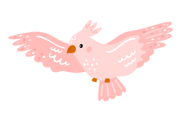 Download Flying Tropical Bird. Paradise Fauna Cut - Tropical bird Collection