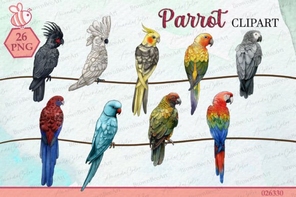 Download Watercolor Parrot Clipart: Tropical Bird - Tropical bird Collection