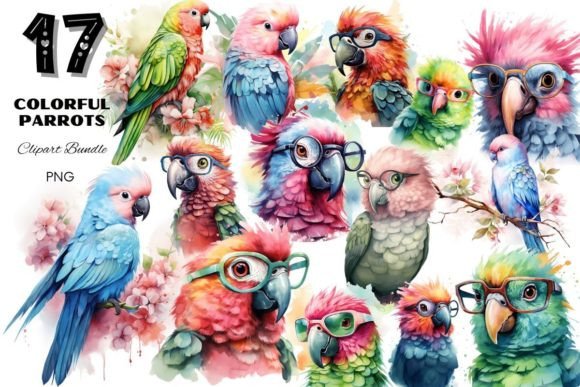 Download Watercolor Parrot Clipart Tropical Bird - Tropical bird Collection